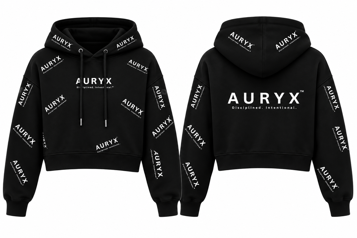 AURYX Signature Cropped Hoodie