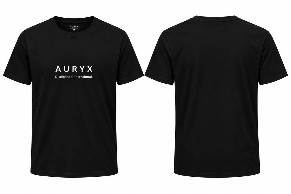 AURYX Premium Tee – Intentional. Disciplined.