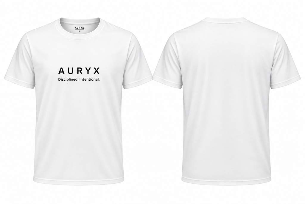 AURYX Premium Tee – Intentional. Disciplined.